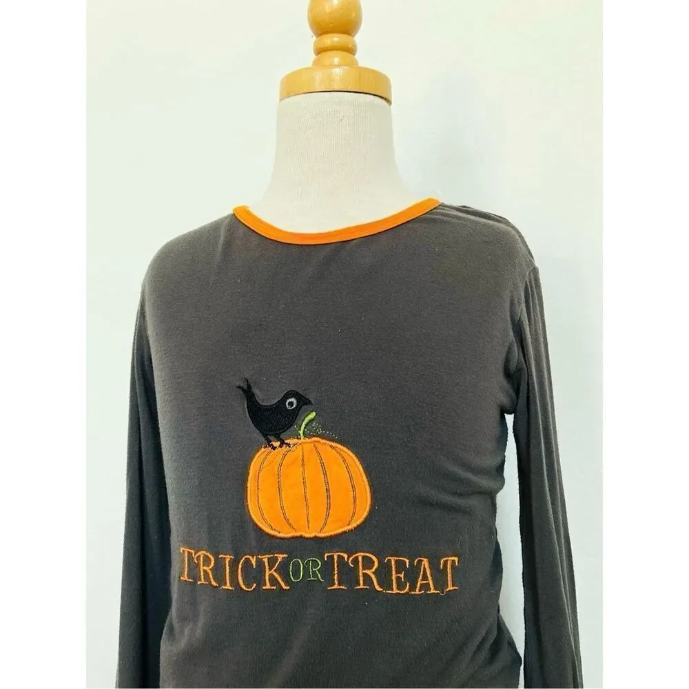 3/$30 Kickee Pants Kids 10 Halloween Pumpkin 2-piece Pajamas